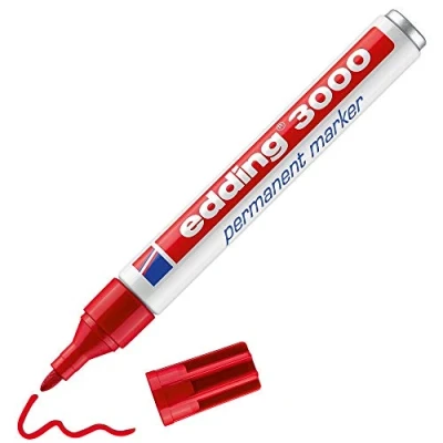 Abbildung von Edding 3000 Permanentmarker 1.5 3mm Rot