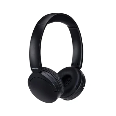 Abbildung von Panasonic RB HF630BE K Kabelloser Street Kopfhörer, On Ear, eingebautes Mikrofon, Bluetooth 5.3, Multipoint, schwenkbares Design, bis zu 72 Stunden Wiedergabe, USB C, Schwarz