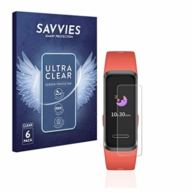 Abbildung von Savvies 6 Stück Schutzfolie für Huawei Band 4 Displayschutz Folie Ultra Transparent