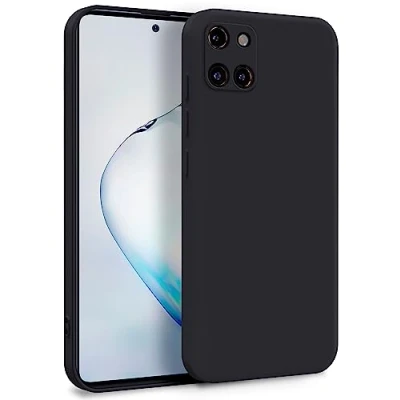Abbildung von MyGadget Hülle für Samsung Galaxy Note 10 Lite Zweilagige Handyhülle mit Kameraschutz Cover Innenfutter &amp; Silikon außen Schwarz