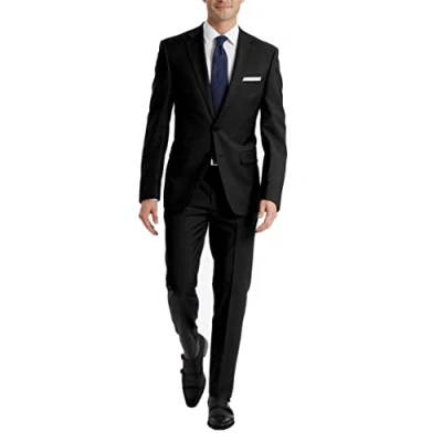 Abbildung von Calvin Klein Herren Anzughose Business Anzug Hosen Set, Schwarz, 44W / 32L