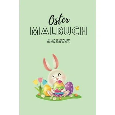 Abbildung von Affirmationsmalbuch für Kinder: “Oster Malbuch Mit bezaubernden Mutmachsprüchen Kinder zum Ausmalen