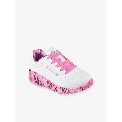 Abbildung von Skechers UNO LITE Sneaker low White/hot pink für Kinder, Größe: 34, Schuhe