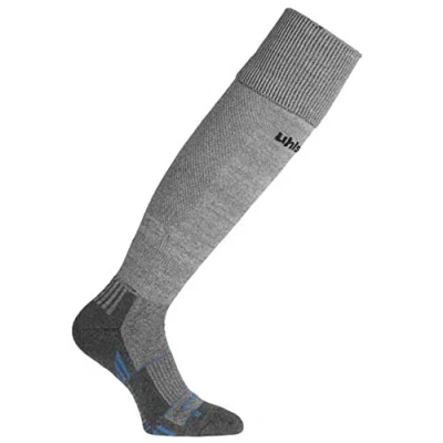 Abbildung von uhlsport TEAM PRO Overkneestrümpfe, Größe: 45 47, Dark grey melange/schwarz