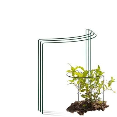 Abbildung von Novatool 3 Strauchstütze Metall halbrund 40 cm Ø35 hoch grün Staudenhalter Blumenhalter Rankengewächs Pflanzenstütze Blumenstütze Staudenstütze Rankhilfe Strauchhalter Rosenstütze