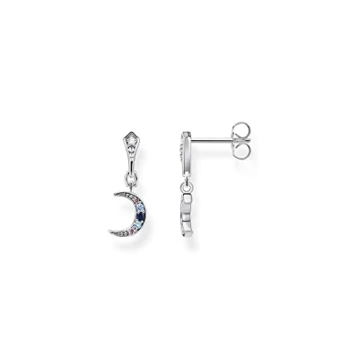 Abbildung von Thomas Sabo Ohrringe Royalty Mond farbige Steine 925 Sterling Silber H2204 945 7