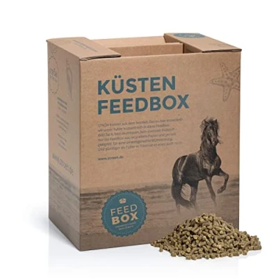Abbildung von STRÖH Magenruhe Pferd (12kg Feedbox) (1kg) Für Pferde Magen, Darm &amp; Verdauung Mineralfutter mit Bierhefe, Sanddorn Vanille