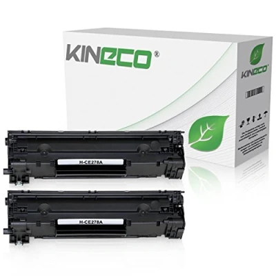 Abbildung von Kineco 2 Toner kompatibel mit HP CE278A CE278X für Laserjet Pro 1566 1600 Series 1606DN 1609DN, M1530 MFP Series, M1536DNF MFP, Schwarz je 2.100 Seiten