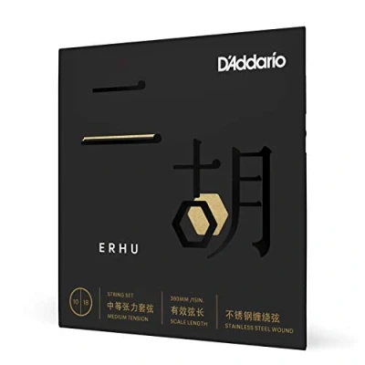 Abbildung von D &#039;Addario ERHU01 Medium Tension 1018 Erhu Instrument Saiten