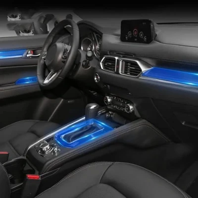 Abbildung von PACSCI Autoinnenraum Mittelkonsole Transparente TPU Schutzfolie Anti Kratz Reparaturfolie Zubehör Refit, für Mazda CX 5 2017 2023