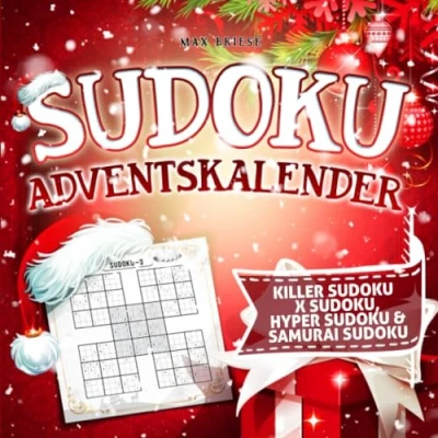 Abbildung von Sudoku Adventskalender für Erwachsene 2023: Herausfordernde Sudokus Festtagsstrategen