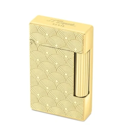 Abbildung von S.T. Dupont 020845 Feuerzeug Initial Cinetique Goldfarben