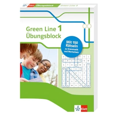 Abbildung von Green Line 1 Bundesausgabe ab 2014 Klasse 5 Übungsblock: 150 Rätsel zu Grammatik und Wortschatz (Green Übungsblock)