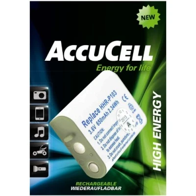 Abbildung von AccuCell Akku passend für Panasonic HHR P103, GP T357, NT70AAAH X 3