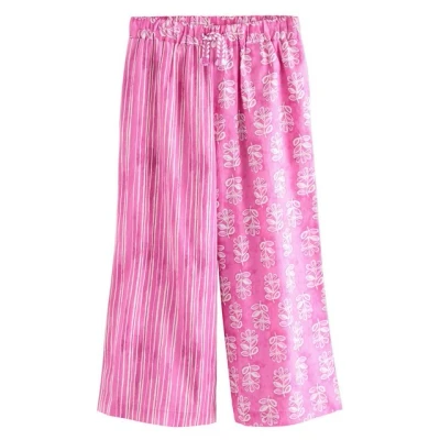 Abbildung von Next Regular FIT Printed Stoffhose für Kinder, Größe: 116, Pink