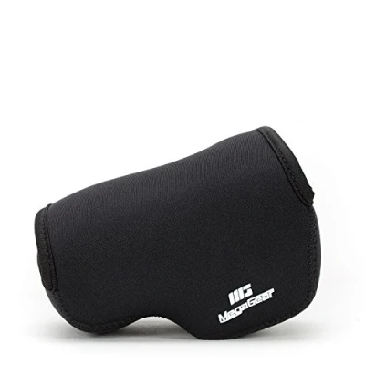 Abbildung von MegaGear &#039;&#039;Ultra Light&#039;&#039; Neoprene Kameratasche mit Karabiner für Sony NEX 5TL, 5R, 3N SELP1650, A5000, A5100 16 50mm (Schwarz)