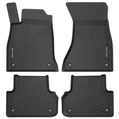 Abbildung von WALSER Premium Fussmatten Auto kompatibel mit Audi A4 B9/Allroad B9/Avant B9 2015 Heute, A5 Sportback 2016 100% passgenaue Gummimatten Made in EU, robuste Fußmatten Auto,