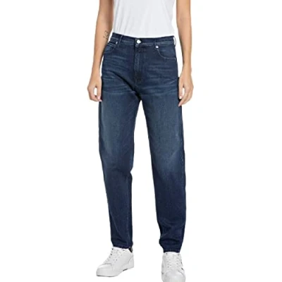 Abbildung von Replay Damen Jeans Keida Baloon Fit, Dark Blue 007 (Blau), 30W / 30L