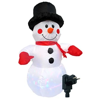 Abbildung von BONETTI LED Dekofigur &quot;Weihnachtsdeko aussen&quot;, selbstaufblasender Schneemann, Höhe ca. 120 cm