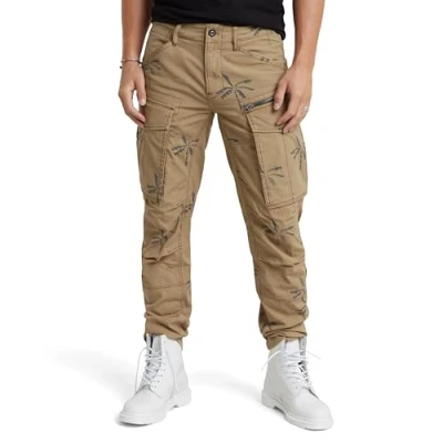 Abbildung von G Star Herren Rovic Zip 3D Regular Tapered Hose, Mehrfarben (safari banana tree D02190 D386 G629), 29W / 32L
