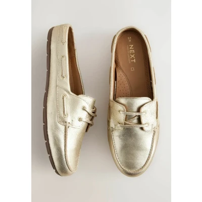 Abbildung von Next Pantolette flach, Damen, Größe: 37.5, Gold Schuhe