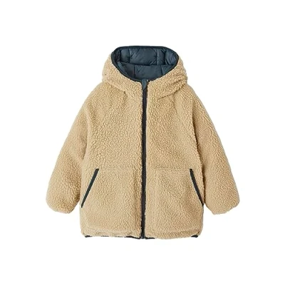Abbildung von Vertbaudet Jungen Wende Steppjacke tannengrün 128