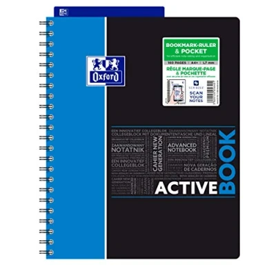 Abbildung von OXFORD 400037402 Activebook Studium Digitaler Collegeblock A4 liniert 80 Blatt Zufallsfarbe, kein Farbwunsch möglich