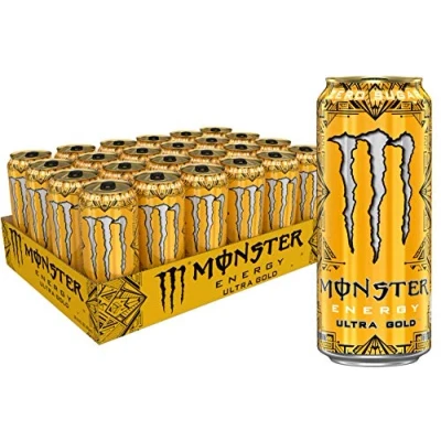 Abbildung von Monster Energy Ultra Gold zuckerfreier Energydrink, 473 ml, 24 Stück