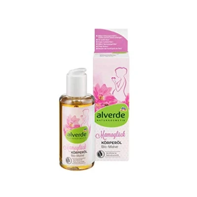 Abbildung von alverde NATURKOSMETIK Mamaglück Körperöl Bio Malve, 100 ml