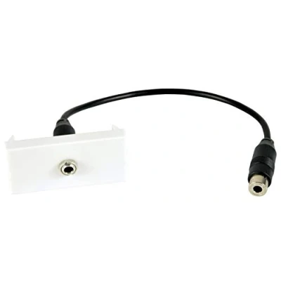 Abbildung von AV:Link Wandplattenmodul 3,5 mm Stereo Klinkenstecker auf Buchse