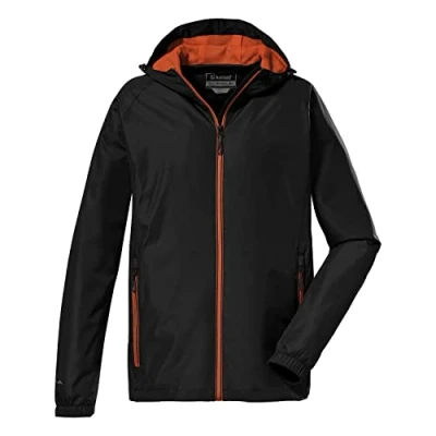 Abbildung von killtec Herren Funktionsjacke mit Kapuze, packbar KOS 16 MN JCKT, schwarz, S, 38277 000
