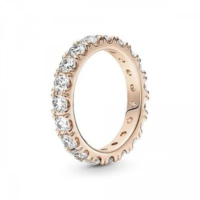 Abbildung von Pandora Sparkling ROW Eternity Ring, Damen, Größe: 60, Rose gold plated