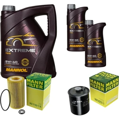 Abbildung von MANNOL 7L Extreme 5W 40 Motor Öl+MANN FILTER Mercedes M Klasse W163 ML 270 CDI