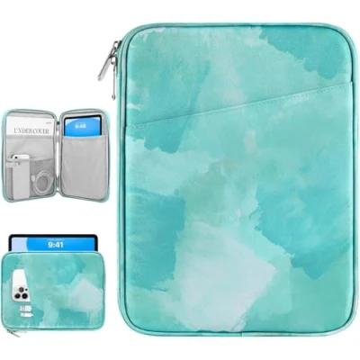 Abbildung von Dadanism 9 11 Zoll Tablet Sleeve Tasche Kompatibel mit iPad 10,2 2021 2019, Pro M4 2024 2018, Air 5/4 10,9, 11&quot; 2024, 10. Gen Galaxy Tab A9+/A8/S9 FE, Meersalzgrün