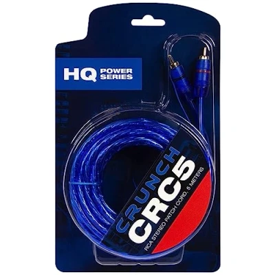 Abbildung von Crunch CRC5 Cinch Kabel 5,00 m [2 x RCA Stecker 2 Stecker]
