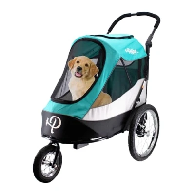 Abbildung von PETIQUE Trailblazer Jogger, Dog Cart for Medium Size Pets, Ventilated Pet Stroller Cats &amp; Dogs, Neptune