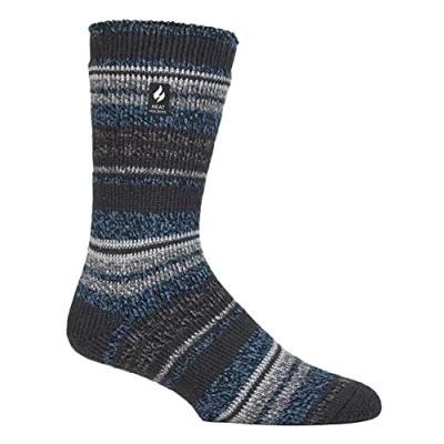 Abbildung von HEAT HOLDERS Herren Winter Extra Warm Thermosocken für Geschenk Innenfleece Socken (39 45, Charcoal (Bari))