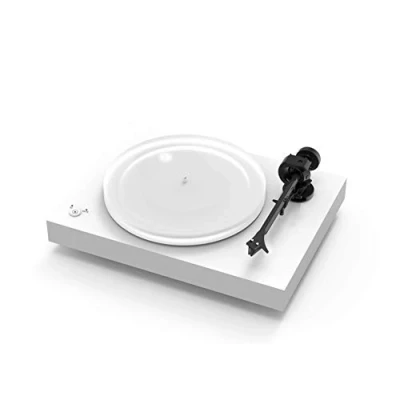 Abbildung von Pro Ject X2, Plattenspieler mit elektronischer Geschwindigkeitsumschaltung, Carbon Tonarm und Acrylplattenteller (inkl. Ortofon 2M Silver) (Weiß)