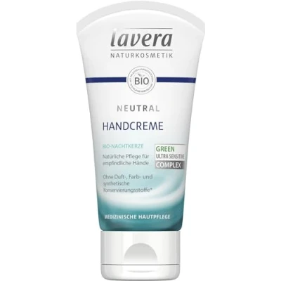 Abbildung von &quot;lavera Neutral Handcreme Natürliche Pflege für empfindliche Hände geeignet Neurodermitiker zieht schnell ein beugt Austrocknung vor Naturkosmetik vegan Bio (1x 50 ml)&quot;