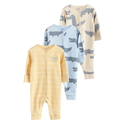 Abbildung von Next Footless 3 PACK Regular FIT Pyjama für Kinder, Größe: 80, Blue yellow