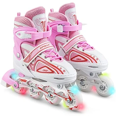 Abbildung von Apollo Inlineskates Größenverstellbare Inliner für Kinder Super Blades LED, verstellbare Größe, mit leuchtenden LED Wheels