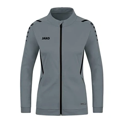 Abbildung von JAKO Challenge Trainingsjacke, Damen, Größe: 36, Grauschwarz