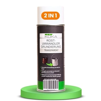 Abbildung von KOKA 1 x 400 ml Rostumwandler Grundierung transparent Rostsanierer Rostentferner
