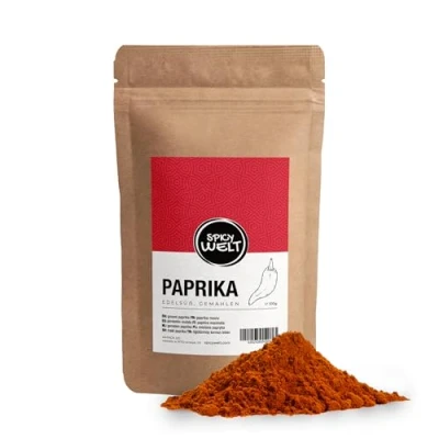 Abbildung von Spicy Welt Paprika Edelsüß Gemahlen (1kg) Mildes, Fein Gemahlenes Paprikapulver in Premium Qualität für vielfältige Gerichte Hochwertiges Gewürz, 100% Naturrein, Ohne Zusatzstoffe
