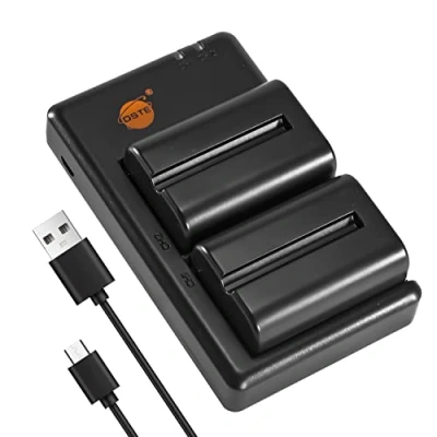 Abbildung von DSTE 2PCS NP FM500H(2300mAh/7.4V) Batterie Ladegerät Compatible für Sony a700,Alpha a58,DSLR A100,DSLR A100K,DSLR A100W/B,DSLR A200,DSLR A200K,DSLR A200W,DSLR A200WB,DSLR A300 Kamera