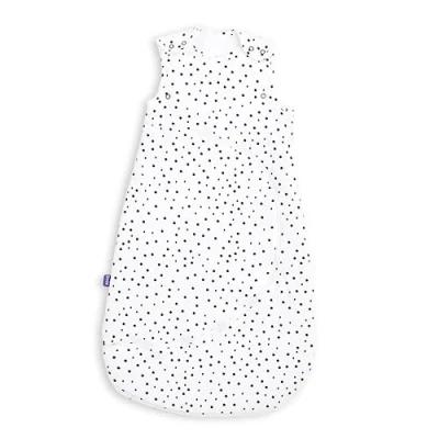 Abbildung von Snüz Pouch Baby Sleeping Bag, 2.5 Tog Black Polka Dot Design Soft 100% Cotton with Zip for Easy Nappy Changing 0 6 Months