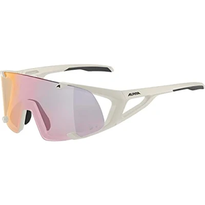 Abbildung von ALPINA HAWKEYE S QV Selbsttönende, Bruchfeste &amp; Beschlagfreie Sport Fahrradbrille Mit 100% UV Schutz Für Erwachsene, cool grey matt, One Size