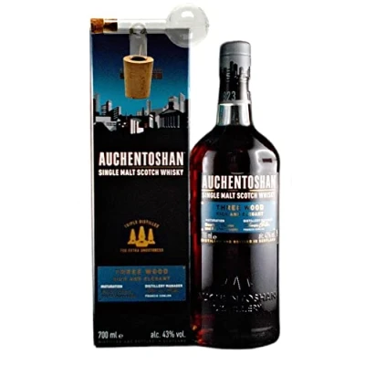 Abbildung von Auchentoshan Three Wood Single Malt Whisky + 1 Glaskugelportionierer