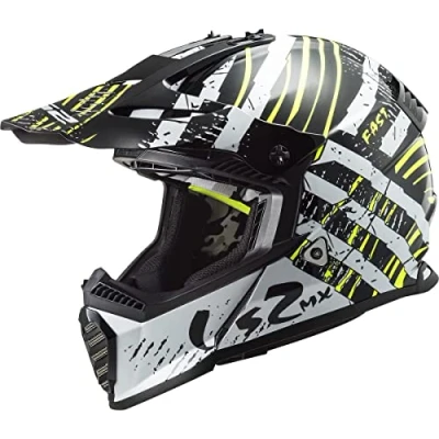 Abbildung von LS2, Crosshelme motorrad Fast evo verve black white, S