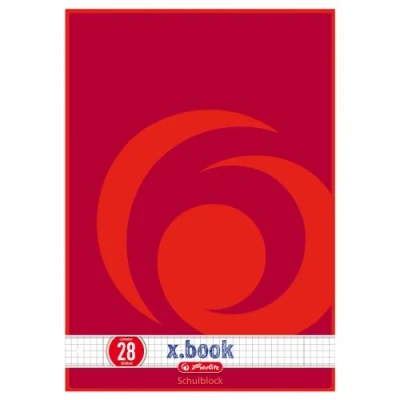 Abbildung von Herlitz 216283 Schulblock A4/50 Lineatur 28 (kariert mit 2 Rändern) FSC Mixed 10er Packung Motive sortiert